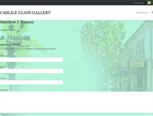 Tablet Screenshot of carlileglassgallery.com